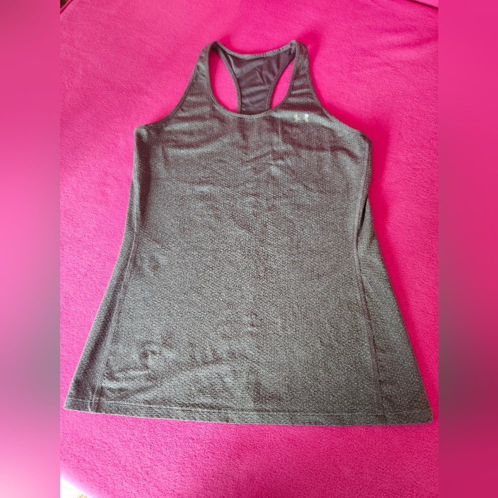 Under Armor Gray Women's Racerback Tank Top